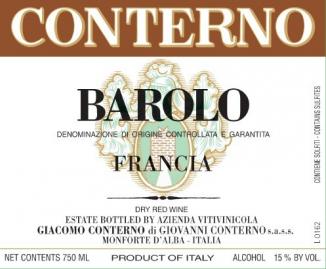 Giacomo Conterno - Francia Barolo 2020 (750ml) (750ml)