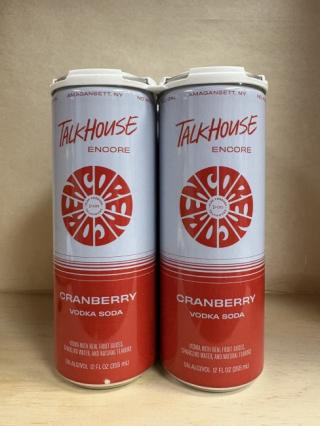 Encore Talkhouse - Cranberry Vodka (4 pack cans) (4 pack cans)